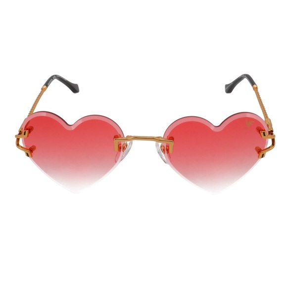 Vintage Frames Company Accessories - Vintage Frames Company Heart Decor 24KT gold (red gradient)